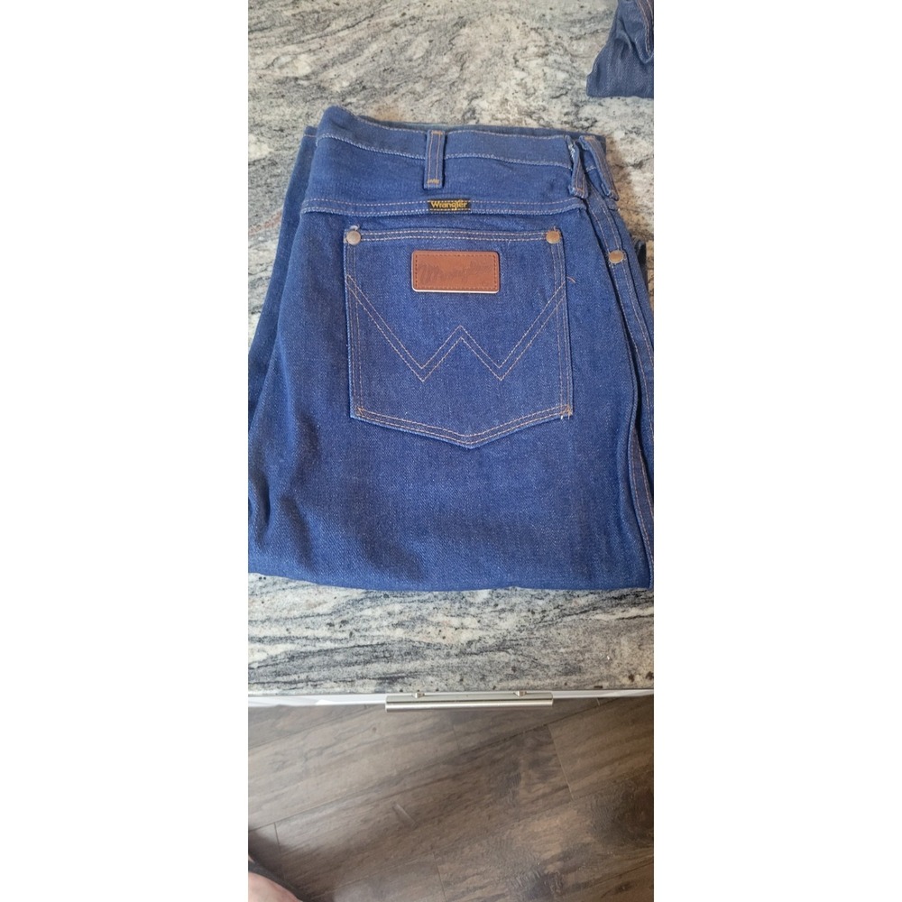 Vintage NWOT Wrangler No-Fault Jeans 34 X 36 Slim  Fit.  936DEN Zip Cotton USA